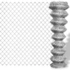 Image de Clôture À Mailles Losangées Acier Galvanisé 15x1 M Argenté