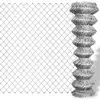 Image de Clôture À Mailles Losangées Acier Galvanisé 25x1 M Argenté