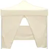 Image de vidaXL Tente pliante 4 parois 3 x 3 m Blanc crème
