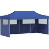 Image de vidaXL Tente de réception Pop-Up pliable bleue 3×6 m