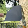 Image de Vidaxl   Auvent Latéral Pliable Gris 140x140 Cm   Polyester Résistant Aux Uv Et À L'Eau   Cadre En Acier Enduit De Poudre   Pour Balcon Et Terrasse