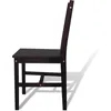 Image de vidaXL Chaises de salle à manger 6 pcs. Pin brun foncé