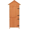 Image de vidaXL Armoire de jardin brune 42,5x64x190 cm