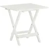 Image de Vidaxl - Table De Bistro Blanc 46x46x47 Cm Bois D'Acacia Massif
