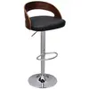Image de vidaXL Tabouret de bar 2 pcs. en bois courbé