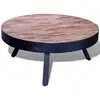 Image de Table Basse Ronde Bois De Teck Recyclé Vidaxl
