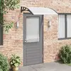 Image de vidaXL Auvent de porte 120×100 cm PC