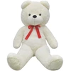 Image de vidaXL Ours en peluche doux XXL blanc 135 cm