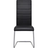Image de vidaXL Chaise cantilever 2 pcs. noir similicuir