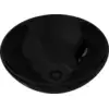 Image de vidaXL Céramique lavabo rond noir