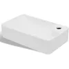 Image de vidaXL lavabo en céramique avec trou pour robinet blanc