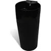 Image de vidaXL Lavabo sur pied en céramique avec trou pour trop-plein/ robinetterie noir