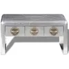 Image de vidaXL Table basse avec 3 tiroirs Vintage style avion