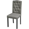 Image de vidaXL Chaise de salle à manger 2 pcs. Gris Tissu