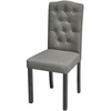 Image de vidaXL Chaises de salle à manger 4 pcs. Gris Tissu