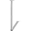Image de vidaXL 4x pied de table réglable en hauteur chrome 870 mm