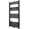 Image de Vidaxl   Sèche-serviette Eau Chaude Noir 500 X 1160 Mm   Acier Courbé   Puissance 443 W   Fixation Murale Pour Salle De Bain