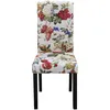Image de vidaXL Chaises de salle à manger 4 pcs. Tissu multicolore