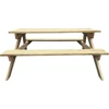 Image de vidaXL Table de pique-nique 150x135x71,5 cm bois