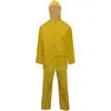 Image de vidaXL Ensemble de pluie 2 pièces imperméable résistant avec capuche jaune L