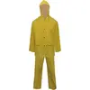 Image de vidaXL Combinaison de pluie 2 pièces imperméable à l'eau résistante à la capuche jaune XXL
