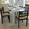 Image de Vidaxl - Chaises À Manger Lot De 6 Marron Bois Solide Et Velours