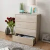 Image de vidaXL Commode avec 4 tiroirs 60×30,5×71 cm Chêne brun