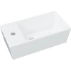 Image de vidaXL Lavabo blanc 48x25x15 cm Céramique