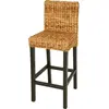 Image de vidaXL Chaises de bar 2 pcs. Abaca