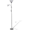 Image de vidaXL Lampadaire Gris
