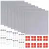 Image de vidaXL Miroir sans cadre Carreaux en verre 8 pcs. 20,5 cm