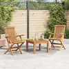 Image de vidaXL Chaises de jardin 2 pcs. Pliable bois massif teck