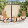 Image de vidaXL Chaises de jardin pliantes 2 pcs. Bois massif teck