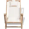 Image de vidaXL Chaise longue en bambou