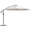 Image de vidaXL Parapluie 3,5 m blanc sable