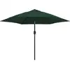Image de vidaXL Parapluie avec éclairage LED 3 m Vert