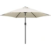 Image de vidaXL Parapluie avec éclairage LED 3 m blanc sable