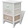 Image de vidaXL Armoire d'appoint avec 3 tiroirs Style français Bois
