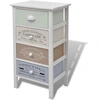 Image de vidaXL Armoire d'appoint avec 4 tiroirs style français en bois