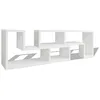 Image de vidaXL Armoire TV double en L blanc