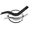 Image de vidaXL Chaise longue Géométrique Outdoor Acier noir et gris