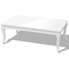 Image de vidaXL Table basse 115×65×42 cm blanc brillant