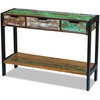 Image de vidaXL Sideboard avec 3 tiroirs Vieux bois massif