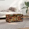 Image de vidaXL Table basse coffre en vieux bois massif 80x40x35 cm