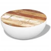 Image de vidaXL Table basse en forme de coupe Vieux bois massif 60x60x30 cm