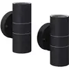 Image de vidaXL Lampes murales extérieures LED 2 pcs. Acier inoxydable Montée/Descente