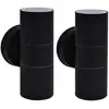 Image de vidaXL Lampes murales extérieures 2 pcs. Acier inoxydable Montée/Descente