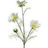 Image de Fleur Blanche Artificielle En Polyester Avec Tige