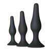 Image de Easytoys - Set de 3 plugs anaux - Noir