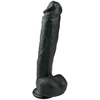 Image de Godemichet noir réaliste - 26,5 cm